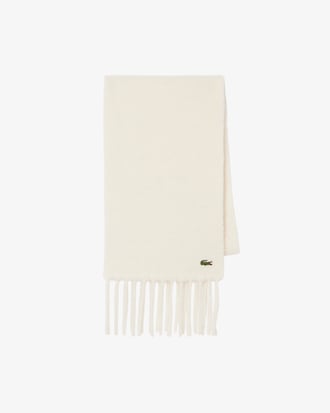 Unisex Fringed Alpaca Wool Scarf