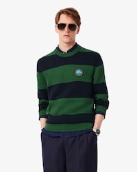 Men's Striped Cotton Jersey Sweater