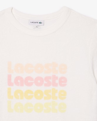 Robe t-shirt en coton &eacute;ponge avec logo