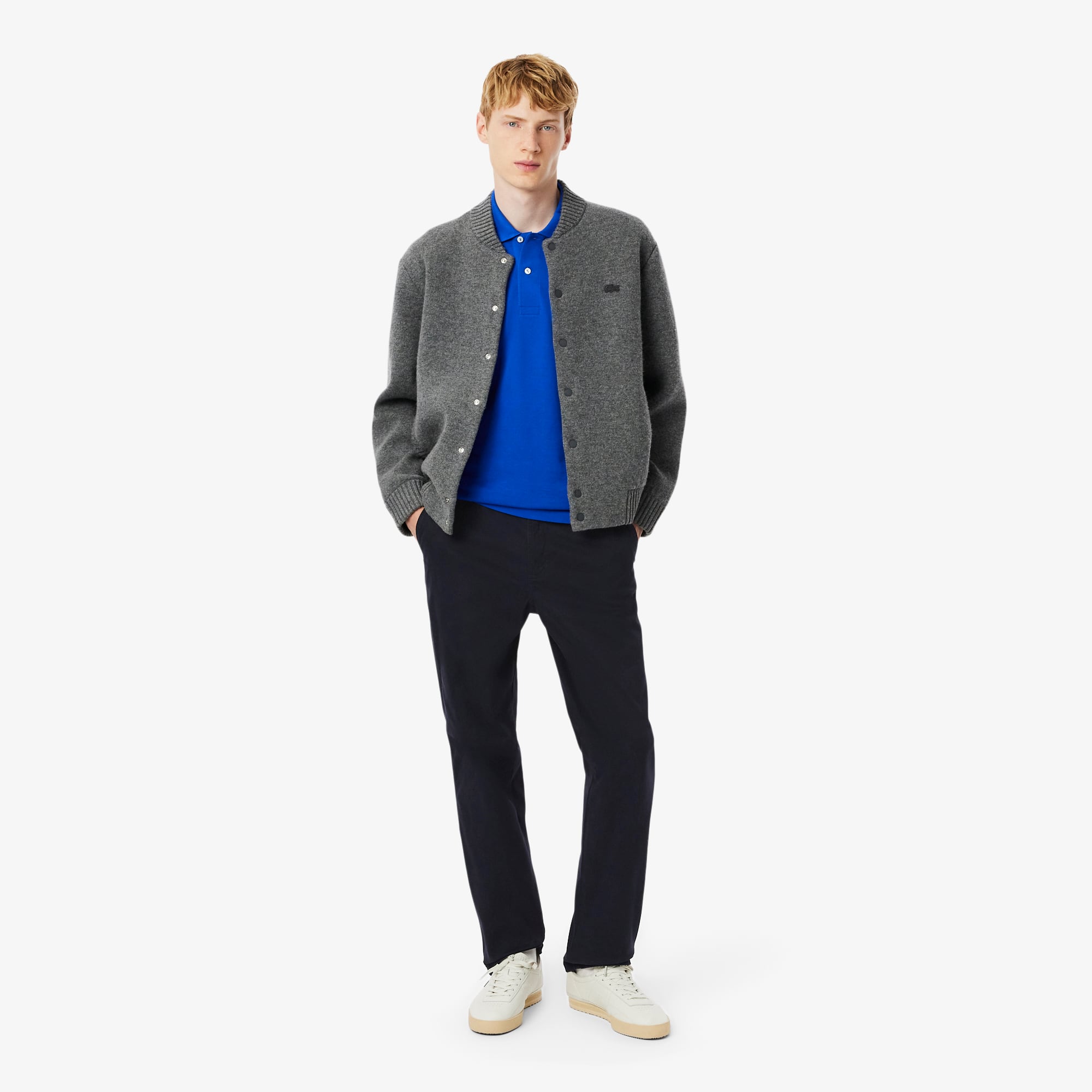 Lacoste Men's Regular Fit Corduroy Chino Pants - 33/32 In Black