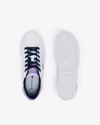 Sneakers Lacoste Powercourt de material sint&eacute;tico para ni&ntilde;os