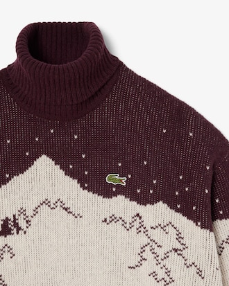 Archive Edition Jacquard Roll Neck Striped Sweater