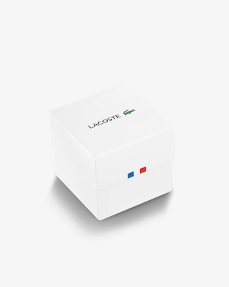 Men’s Lacoste.12.12 White Silicone Strap Watch