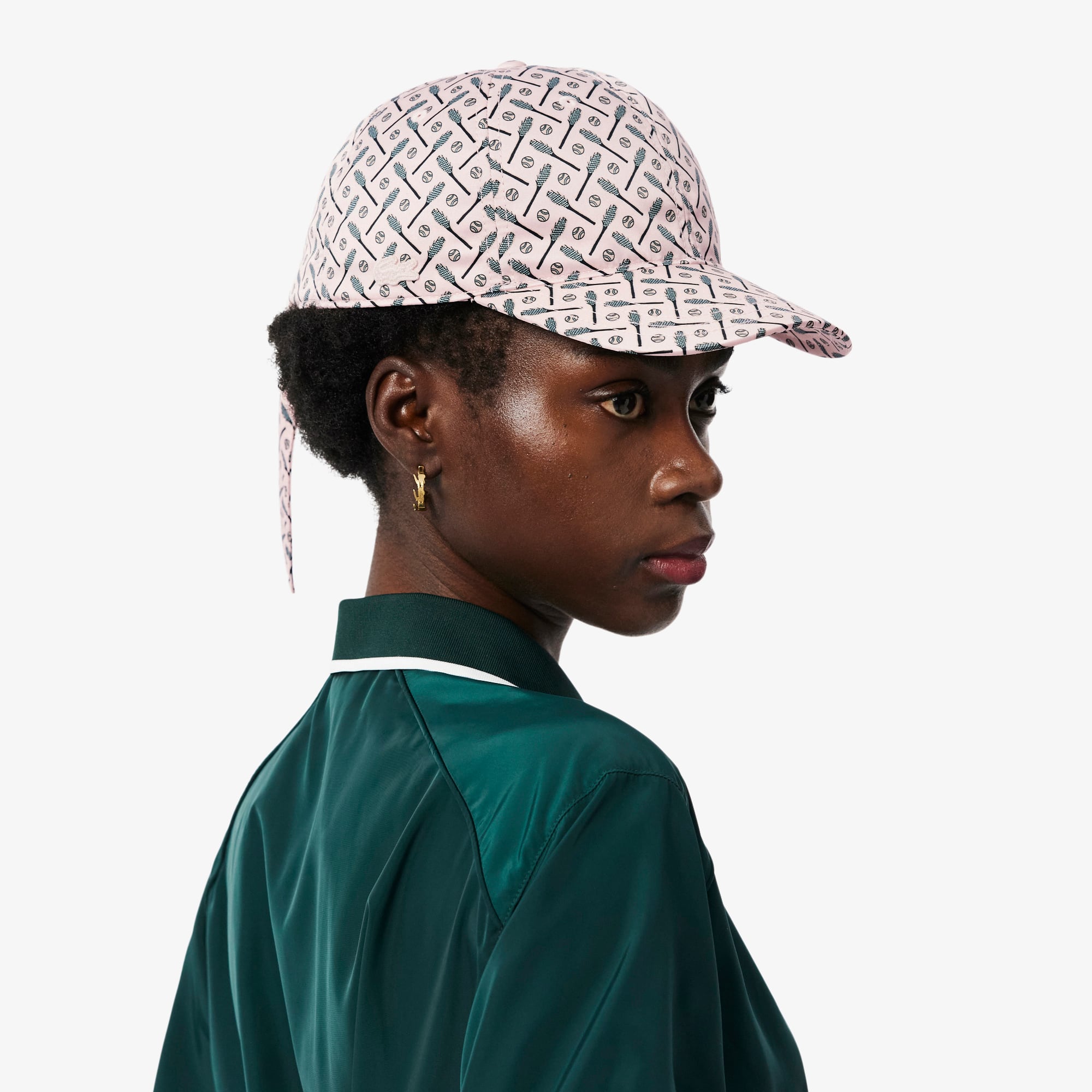 Tie Accent Satin Cap