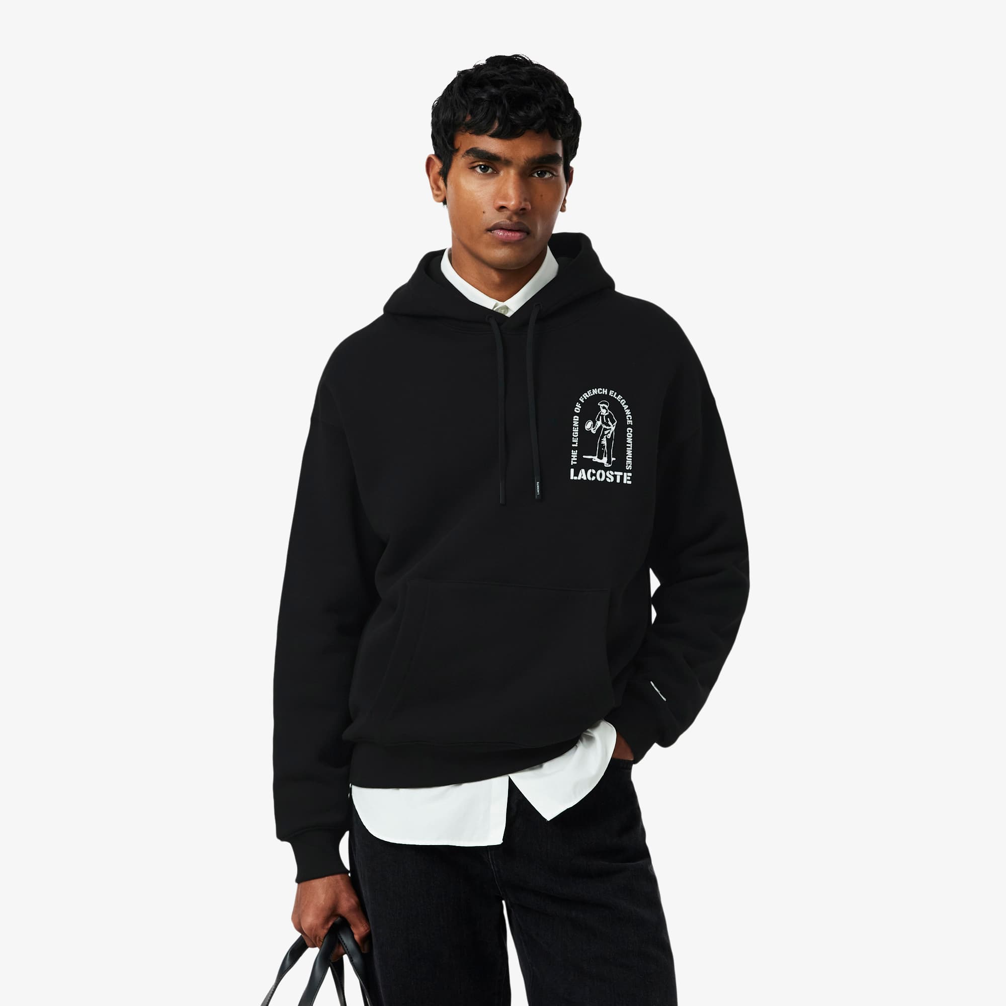 Loose Fit Printed Hoodie - Sweaters & Sweatshirts - New In 2026