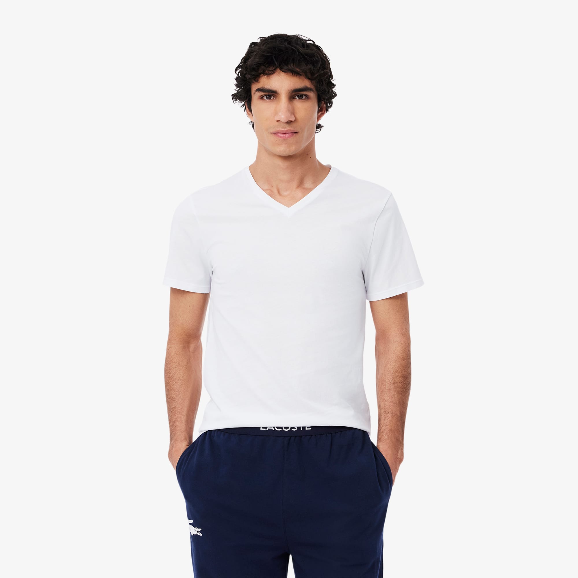 Lacoste Men's 5-Pack Slim Fit Undershirts