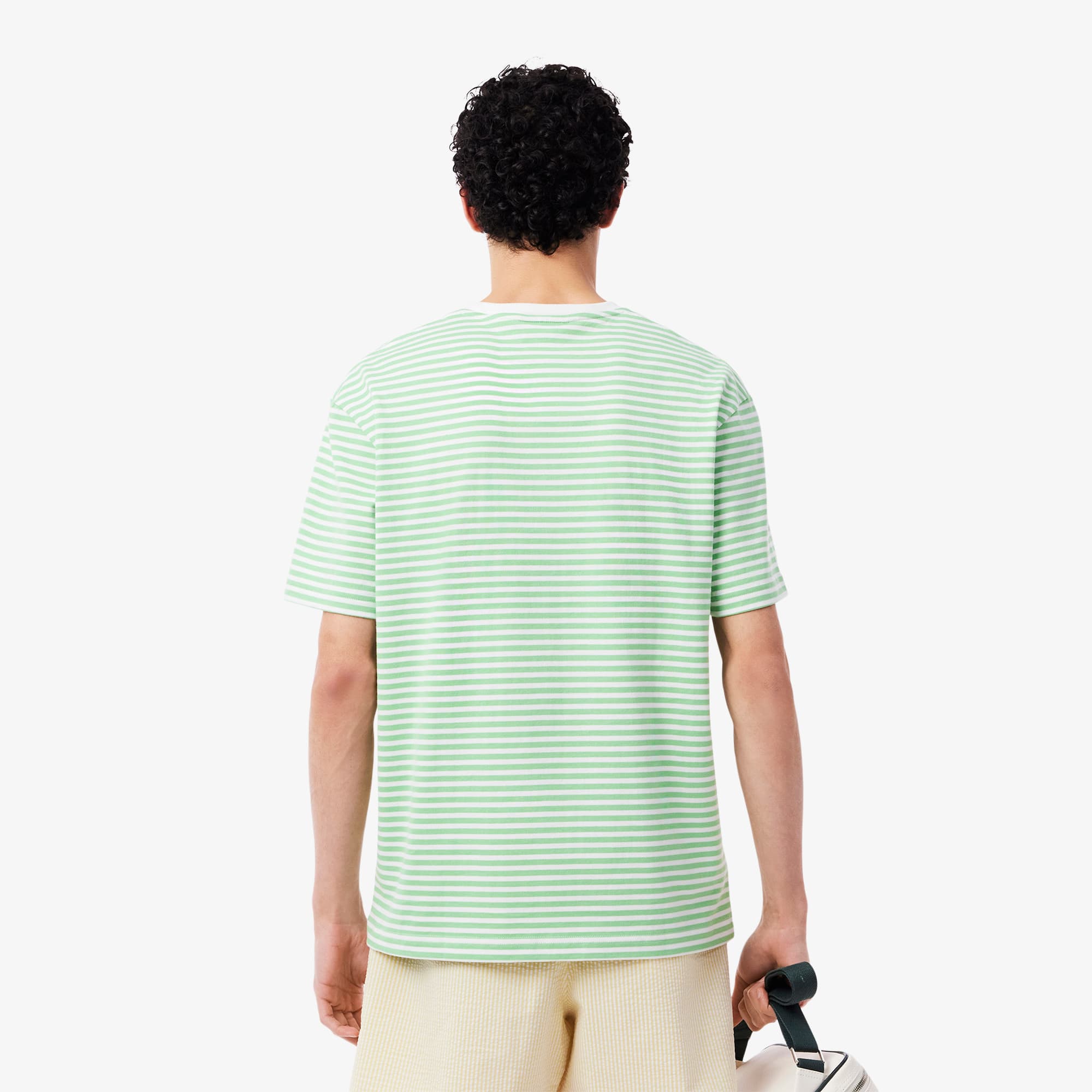Men's Striped Heavy Cotton T-Shirt - T-shirts - New In 2025