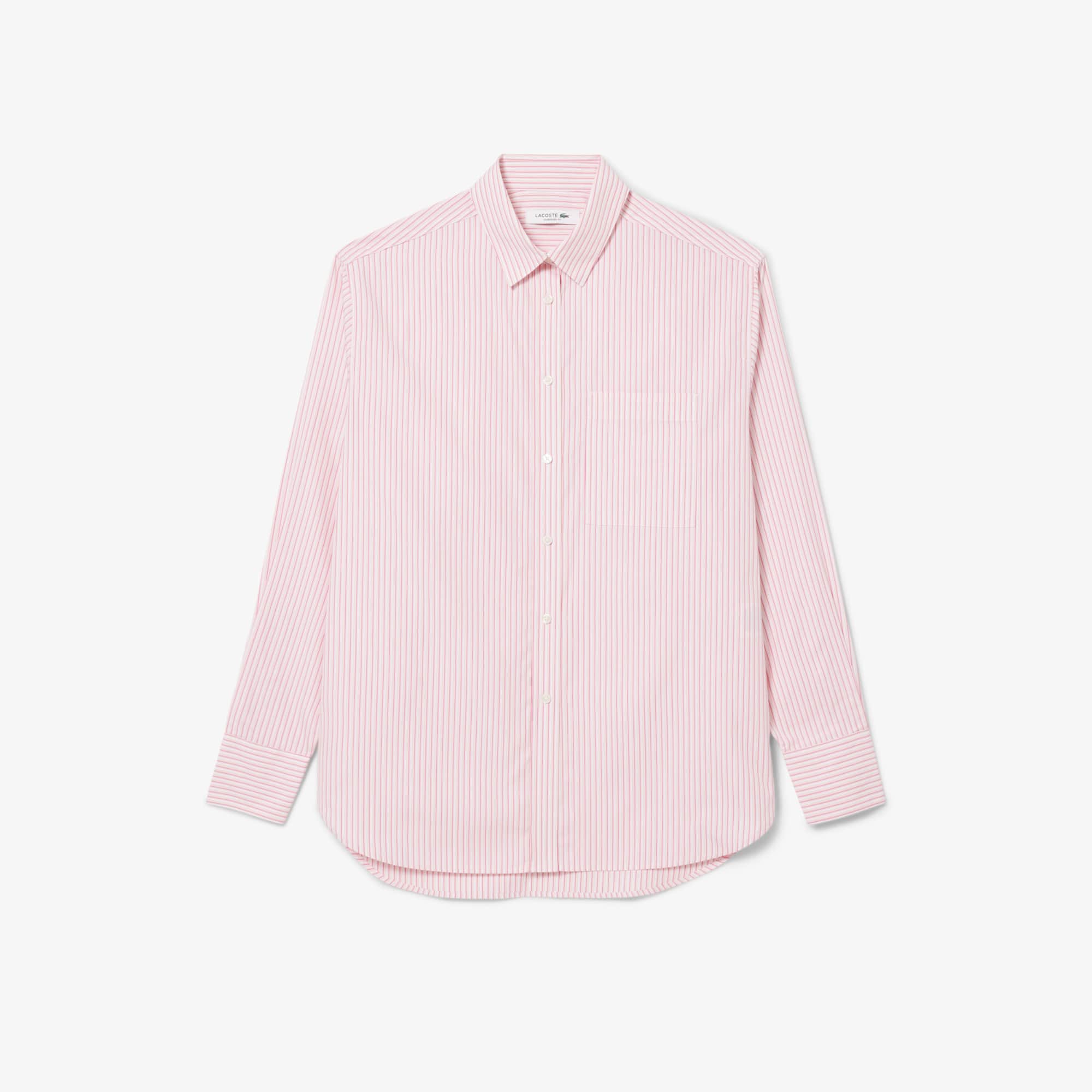 YUKI SHIMANE / ユキシマネ | 2021SS | Stay Lazy Cotton mix shirt オーバーサイズシャツ | ピンク | レディース green label relaxing（グリーンレーベルリラクシング） ブラウス