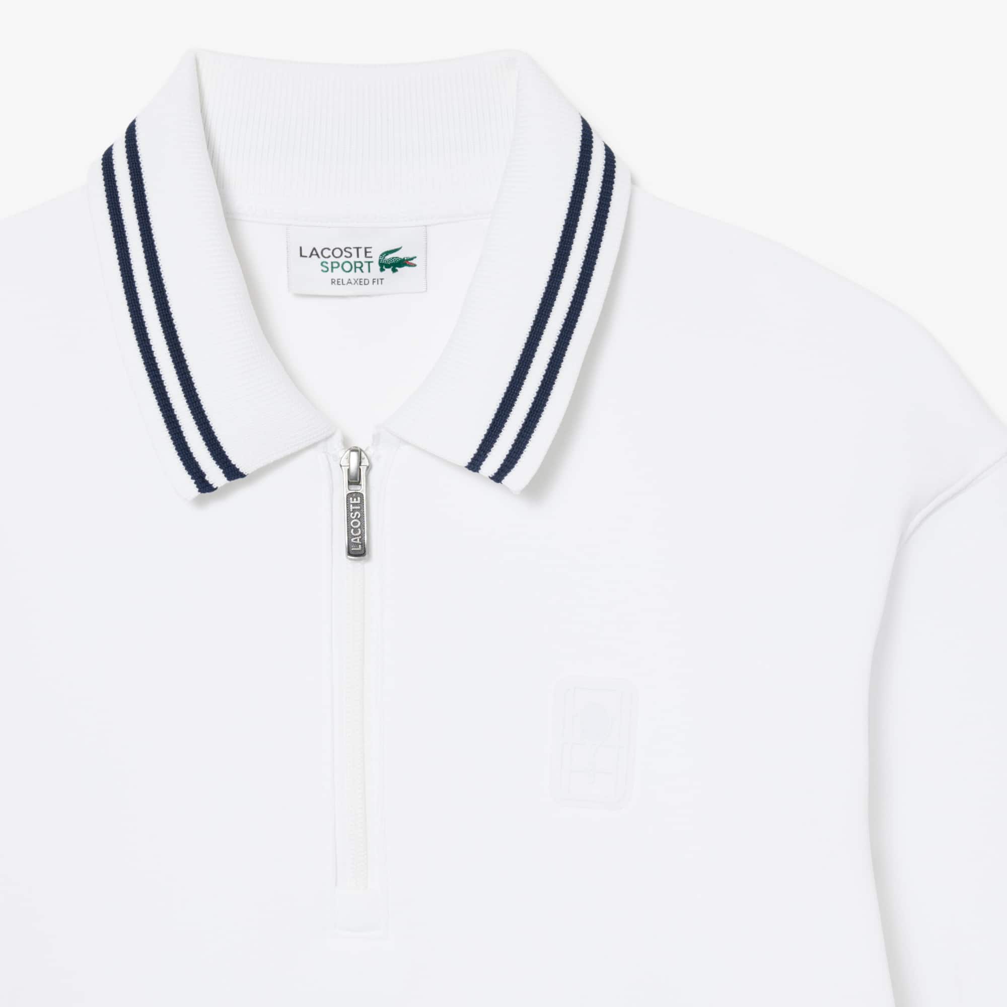 Tennis Heritage Polo Collar Zipped Sweatshirt - Sweaters