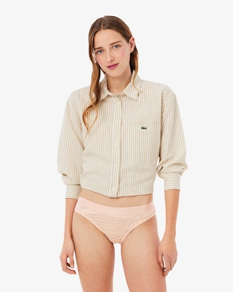 Branded Waist Mesh Briefs