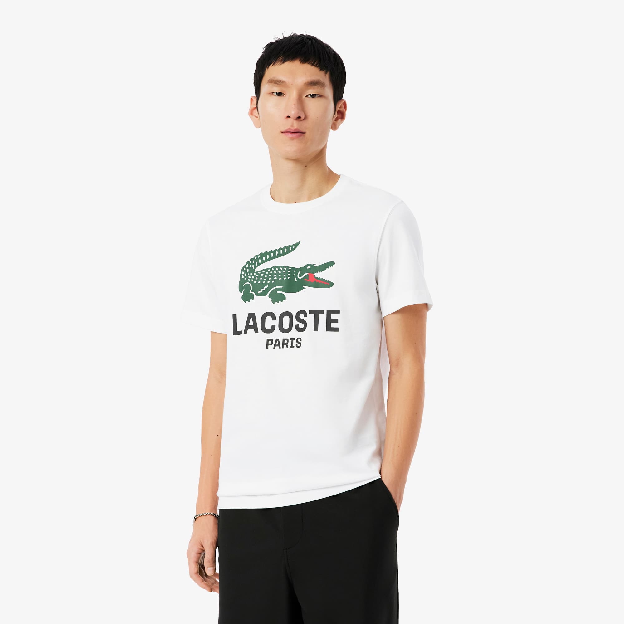 Men's Printed Cotton T-Shirt - T-shirts - New In 2026 | Lacoste