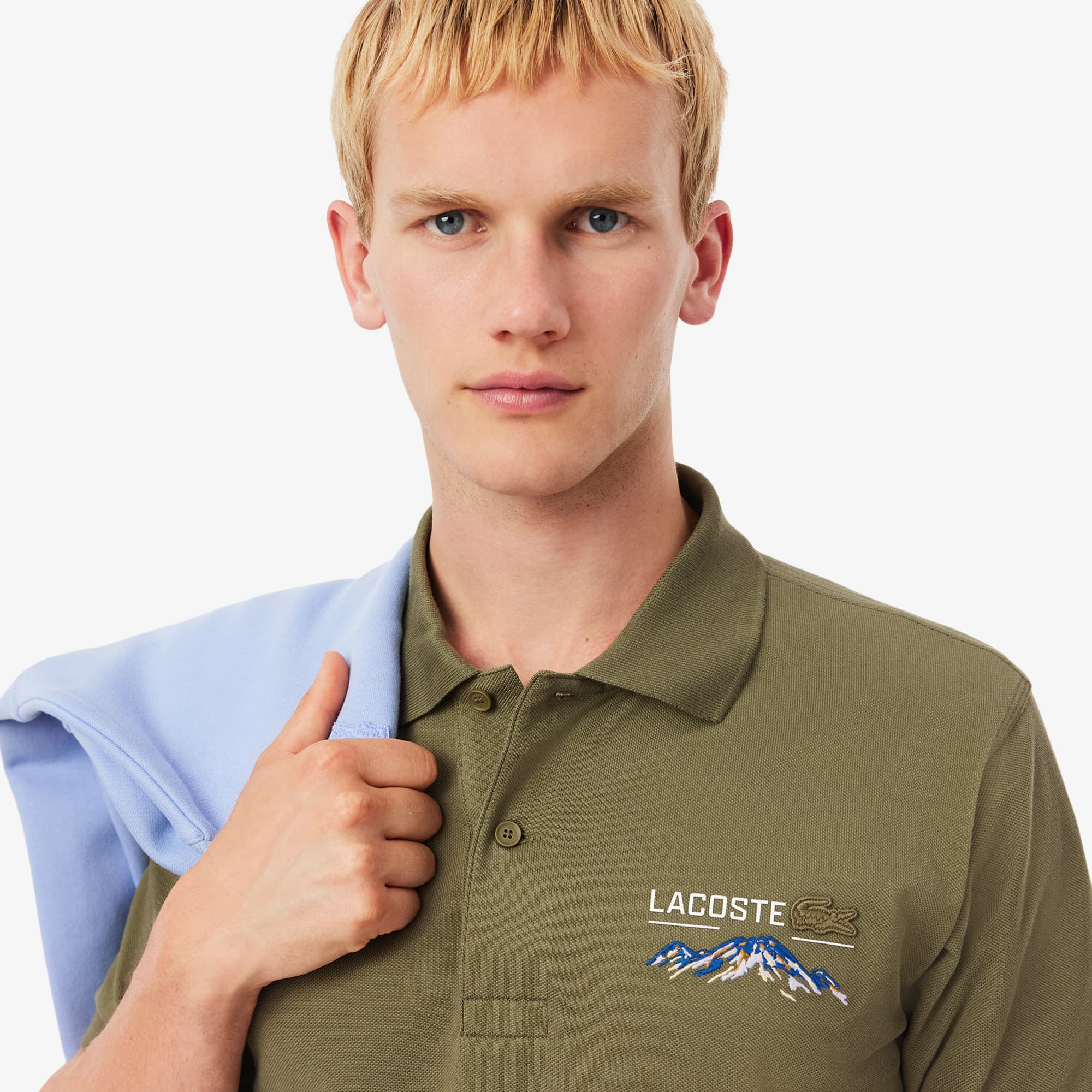Men's Classic Fit Embroidered Motif Piqué Polo - Polo Shirts - New
