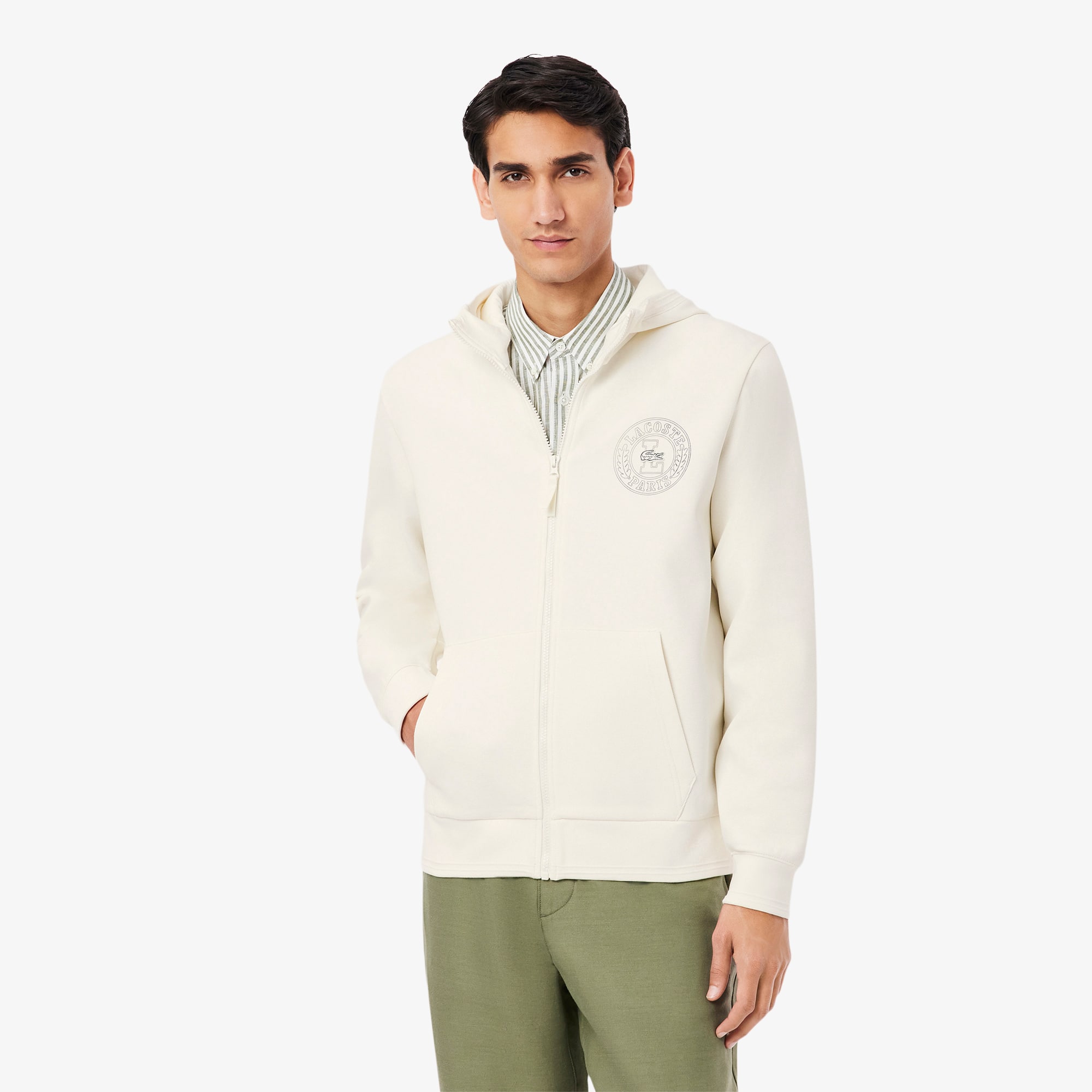 Lacoste グレー ジップアップジャケット 5 Lacoste グレー ジップアップジャケット - メルカリ