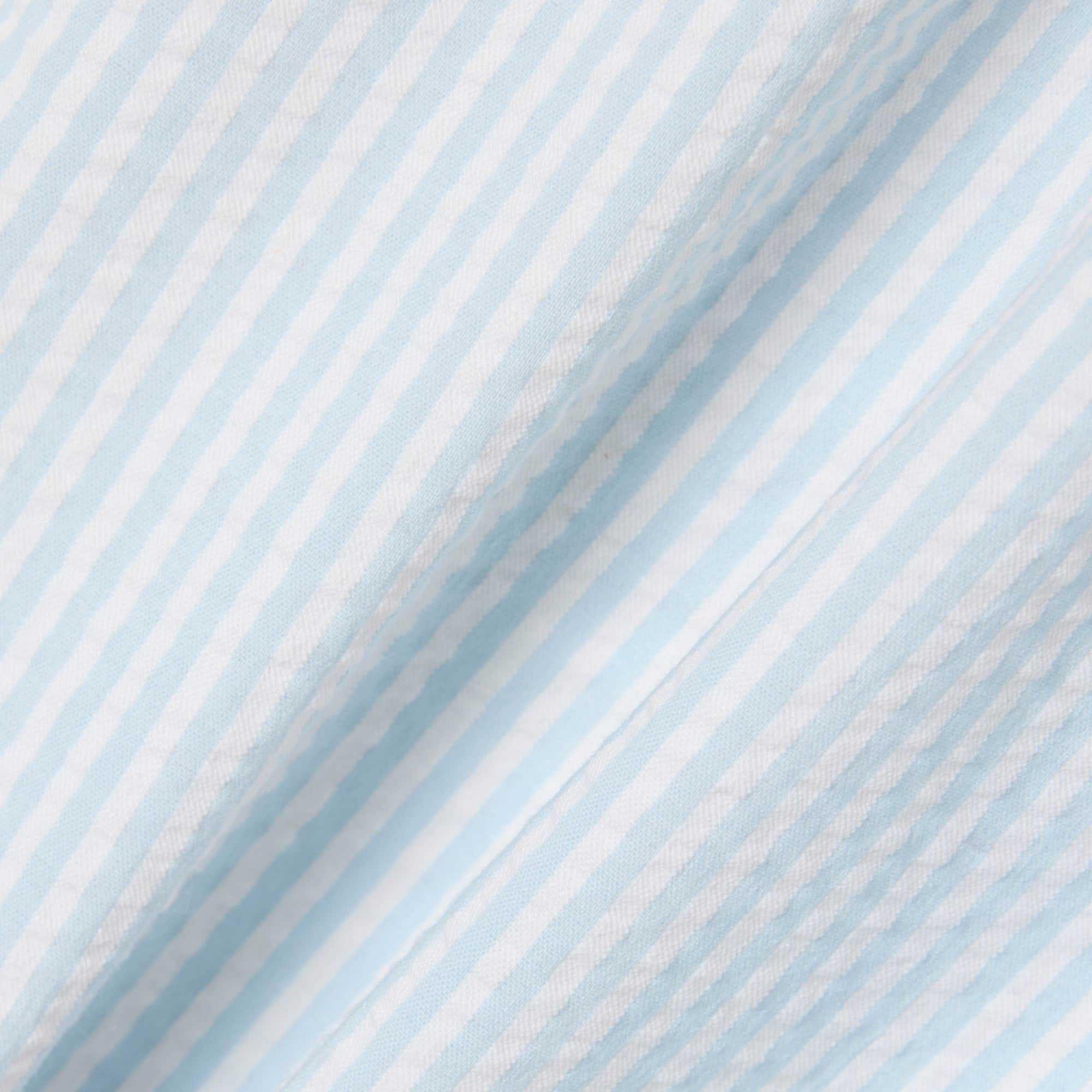 Men's Mid Length Striped Textured Swim Trunks