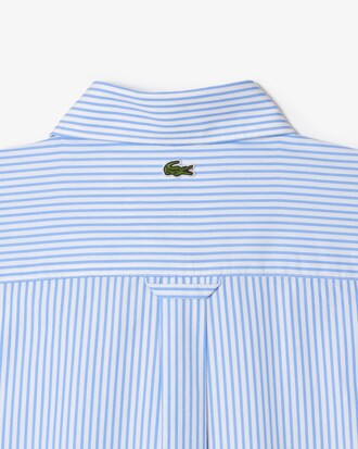 Unisex Contrast Branded Striped Shirt