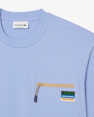 Men's Zipper Pocket Interlock T-Shirt