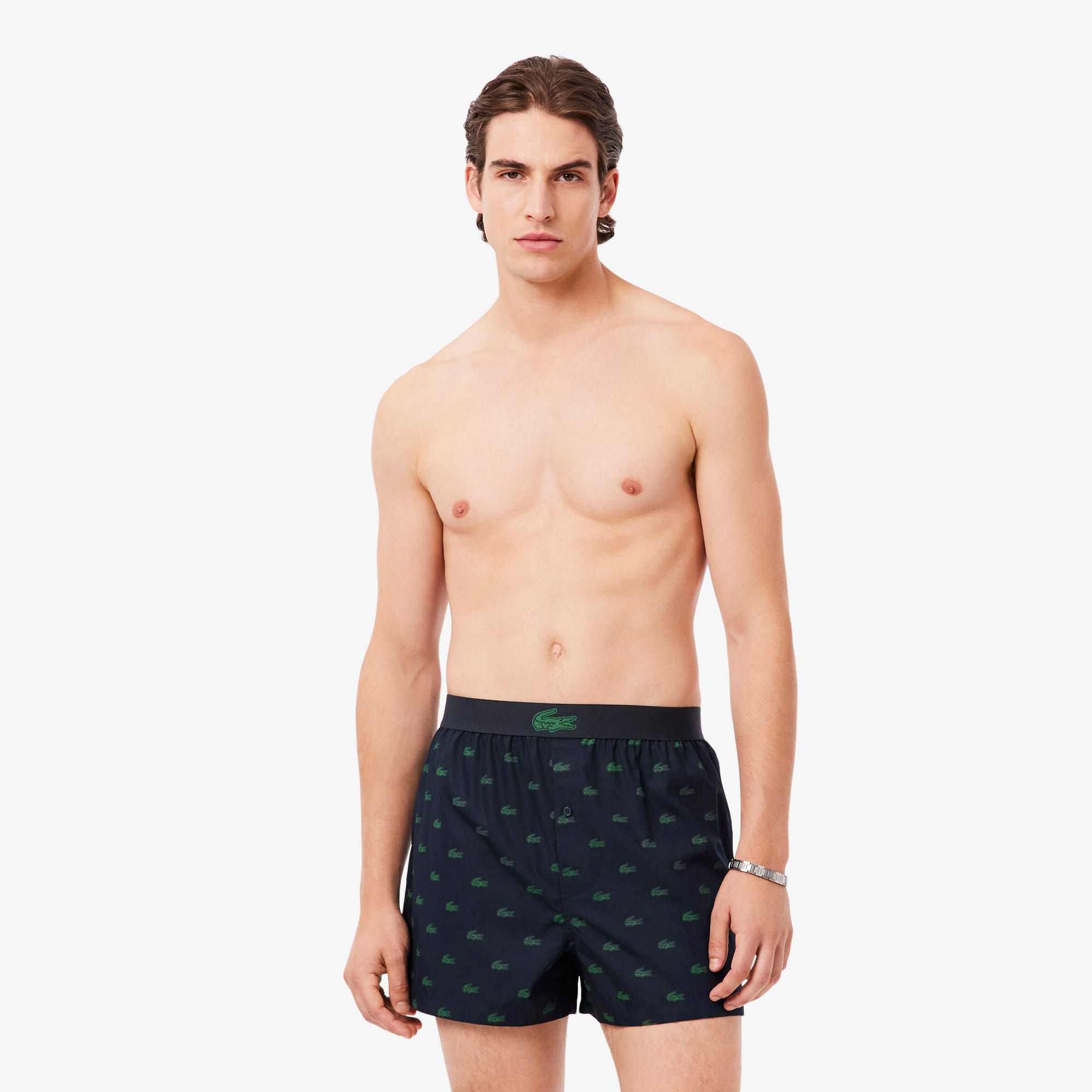 Lacoste Men's 3-Pack Cotton Poplin Boxers