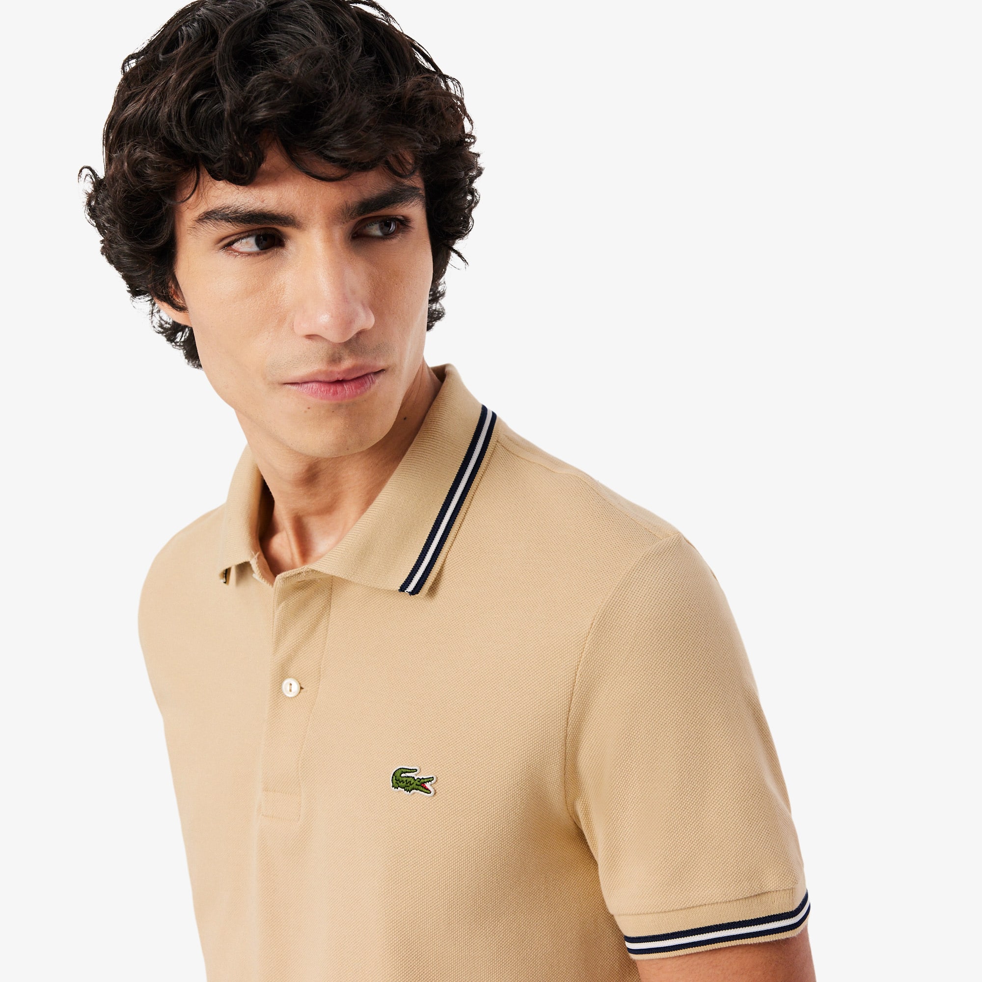 Men's Regular Fit Trim Accent L.12.12 Polo