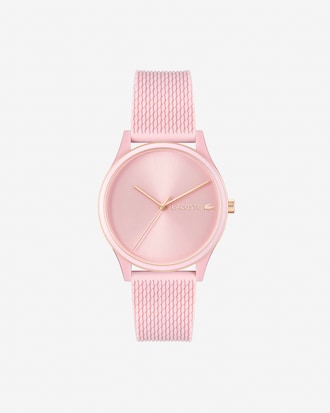Women's Crocodelle 3 Hands Pink Silicone Watch