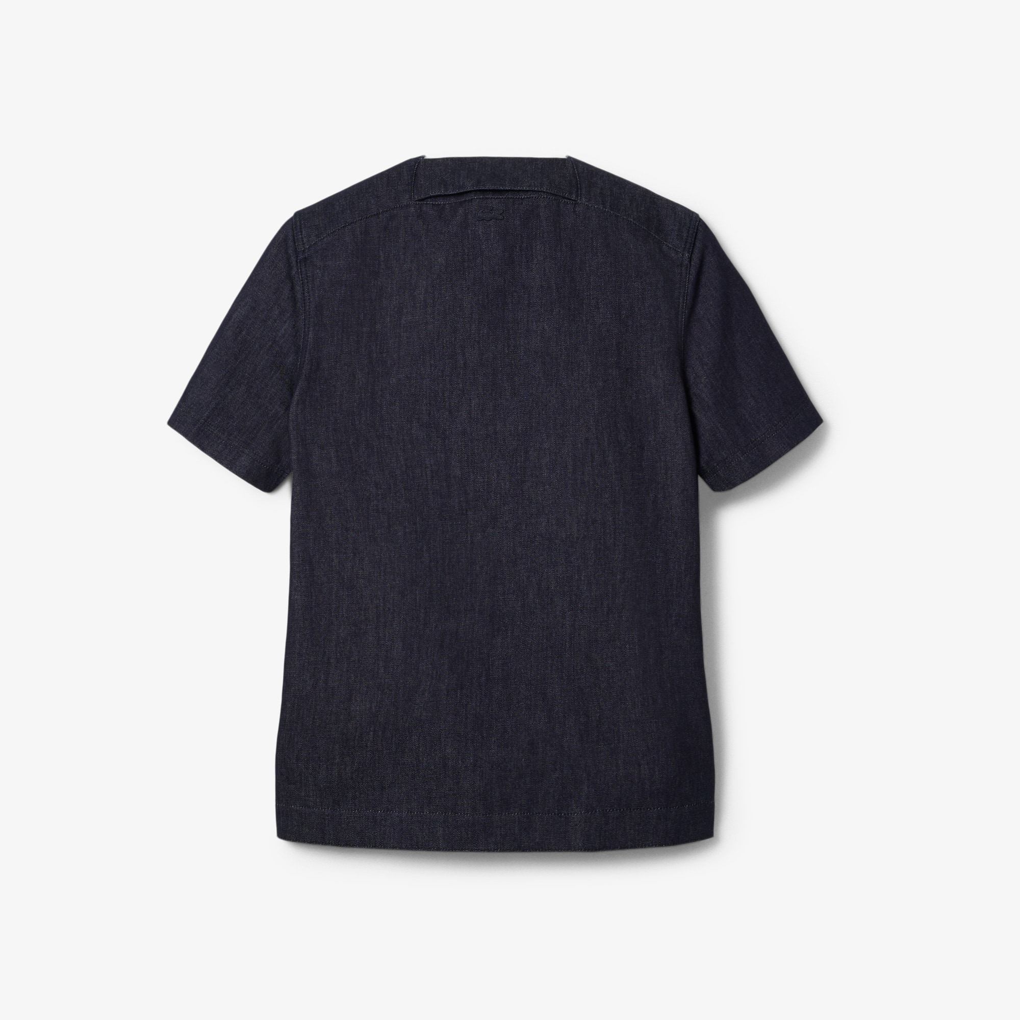 Runway Loose Fit Denim Polo Shirt