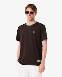 Playera Made In France Con Cuello De Rayas.