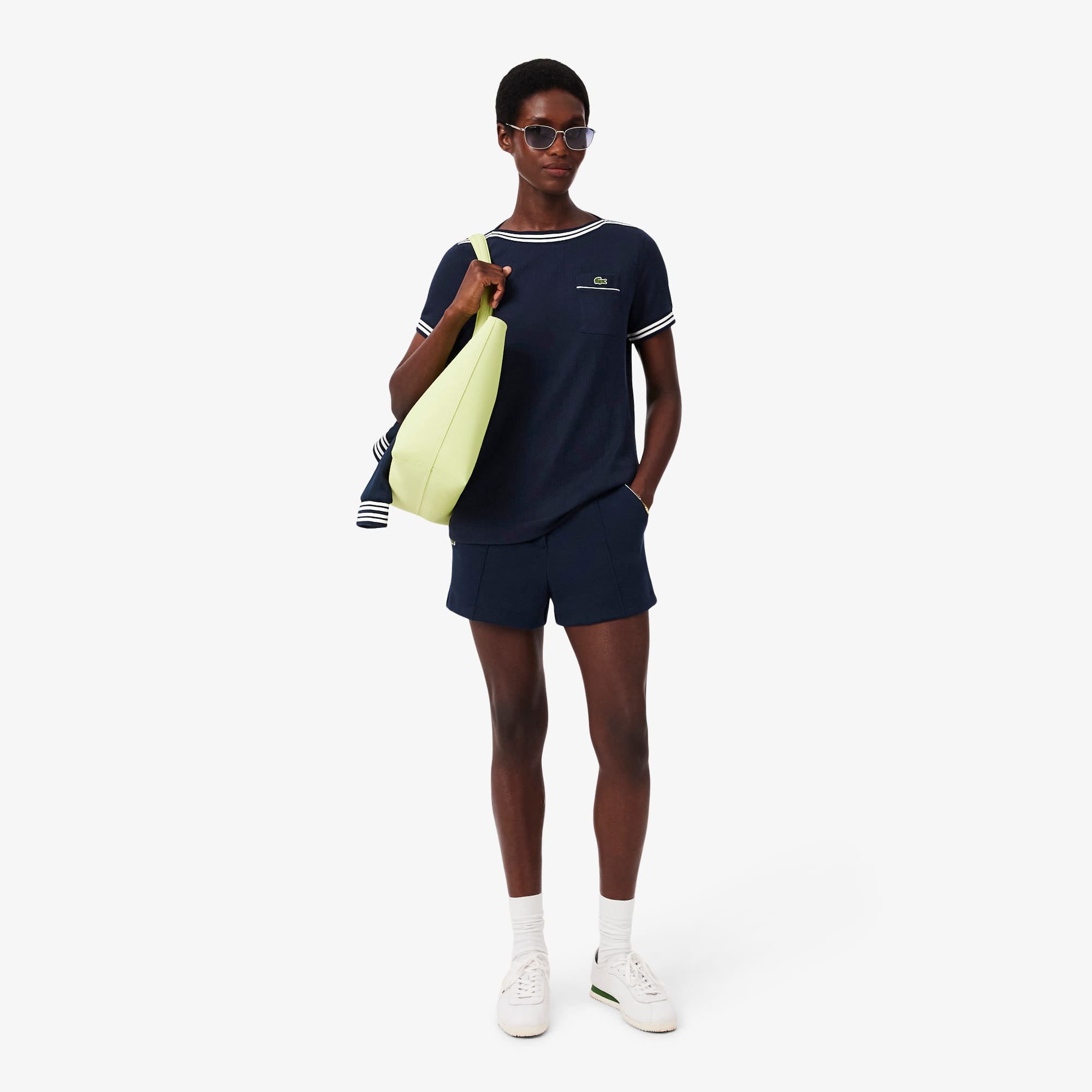 French Made Boat Neck T-shirt - Organic Cotton - New In 2026 | Lacoste