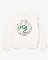 Loose Fit Printed Fleece Sweatshirt