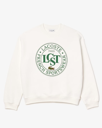 Men's Loose Fit Printed Fleece Sweatshirt