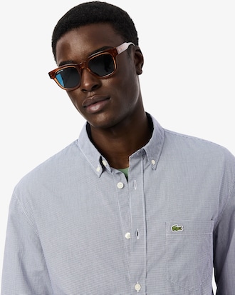 Men's Regular Fit Gingham Poplin Shirt