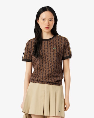 Women's Slim Fit Monogram T-Shirt