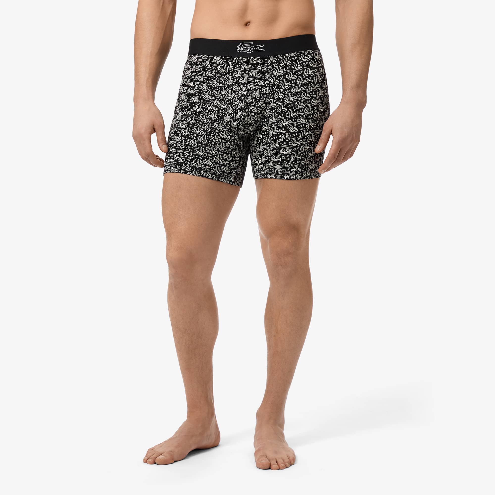Men's Printed Stretch Cotton Boxer Briefs
