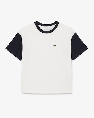 Contrast Trim Cotton T-shirt