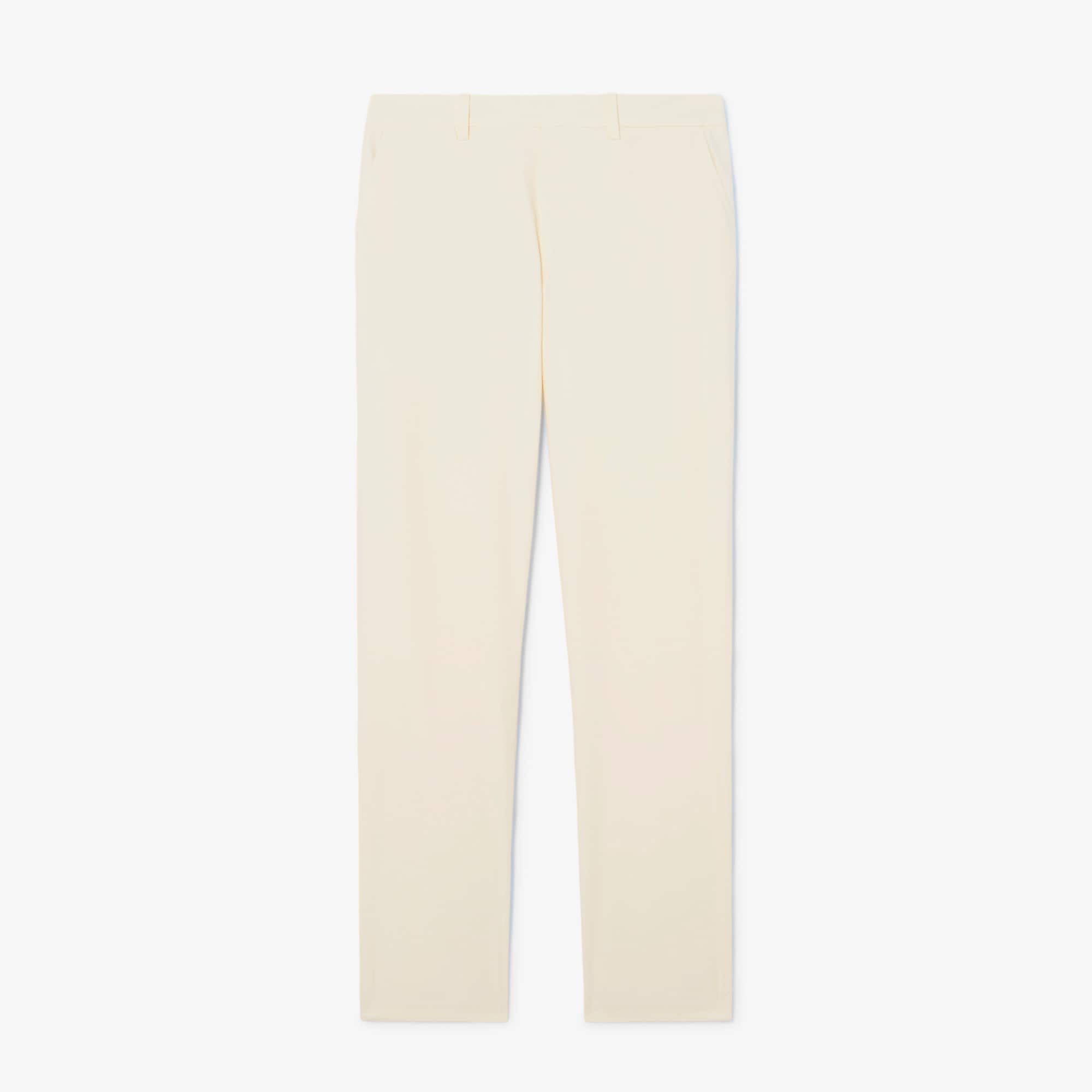 Lacoste Regular Fit Cotton Twill Chino Pants - 15 - 38/32 In Neutral