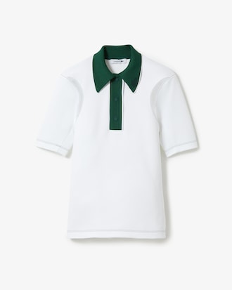 Women's Lacoste Fashion Show Edition Contrast Collar Polo Shirt