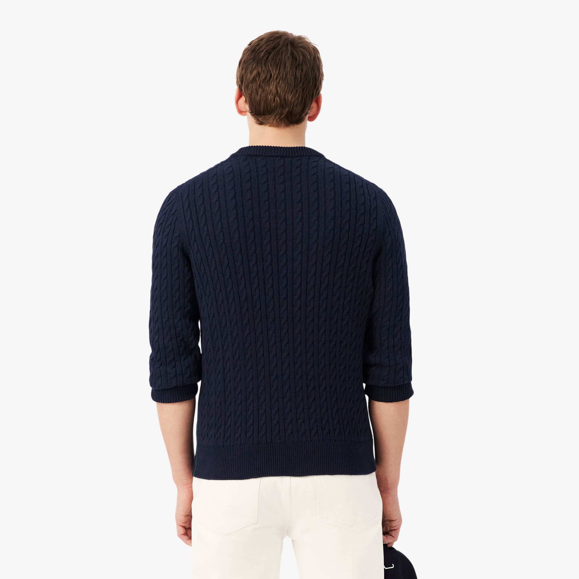 Men's Cable Knit Cotton Sweater - Sweaters & Sweatshirts - New In