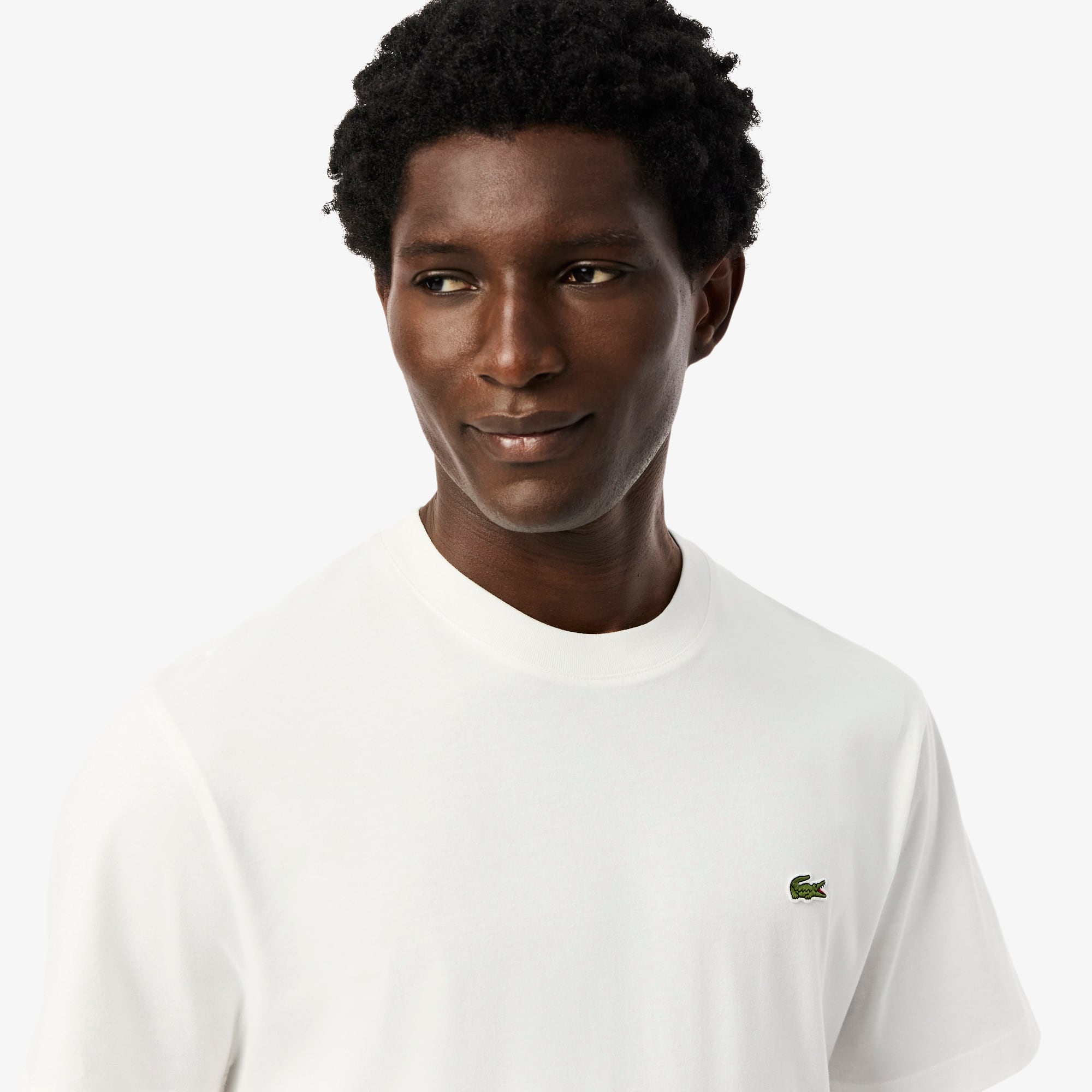 Tシャツ・カットソー LACOSTE Men T-shirt White TH7318 001 Lacoste Classic Men's T-Shirt White TH7318-00-001 | FOOTDISTRICT