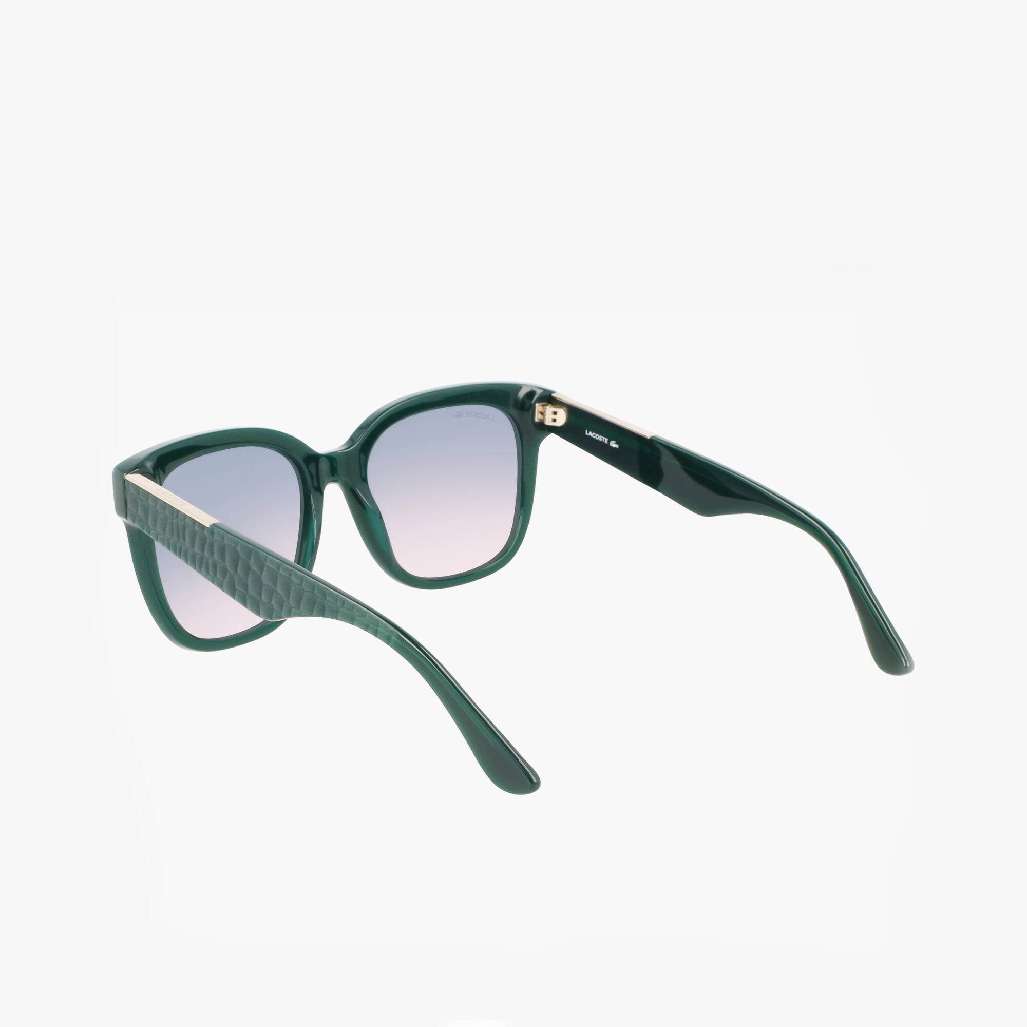 Lacoste alligator print sunglasses Rectangle Acetate Croco Skin Sunglasses - Sunglasses - New  main image 3