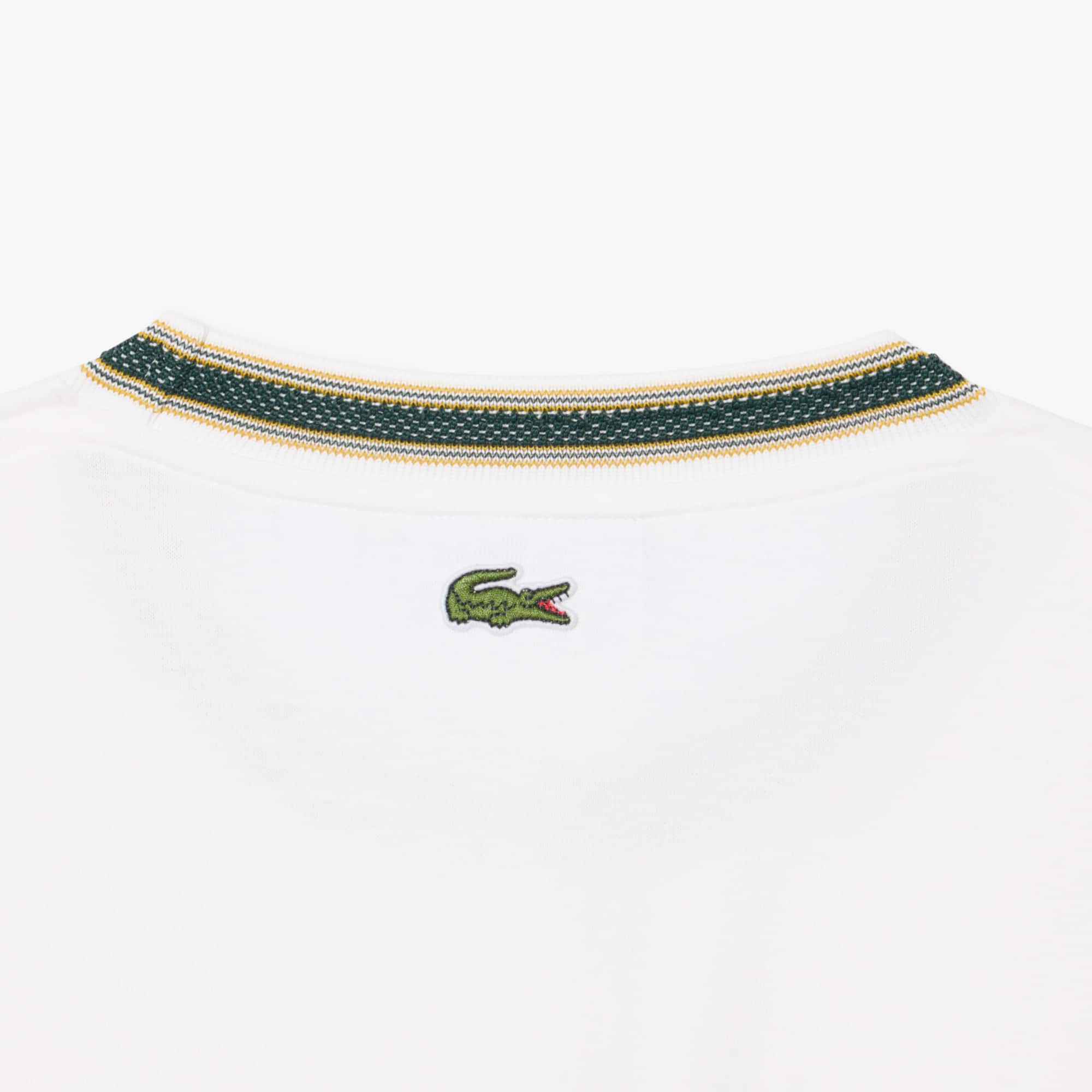 French Made Badge Accent Striped T-shirt