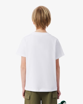 Crocodile Print Cotton T-Shirt