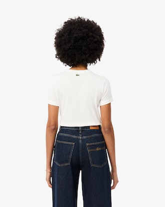 Embroidery Accent Jersey T-shirt