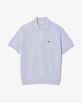 Men's Relaxed Fit Cotton Polo Sweater