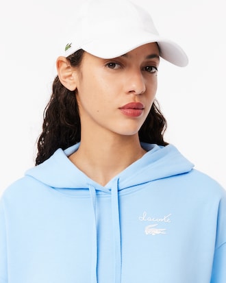 Sudadera con gorro y logo de polar para mujer