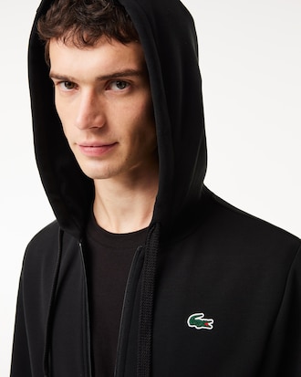 Men's Classic Fit Mesh Panels Zip-Up Sweatshirt