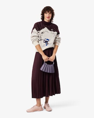 Archive Edition Jacquard Roll Neck Striped Sweater
