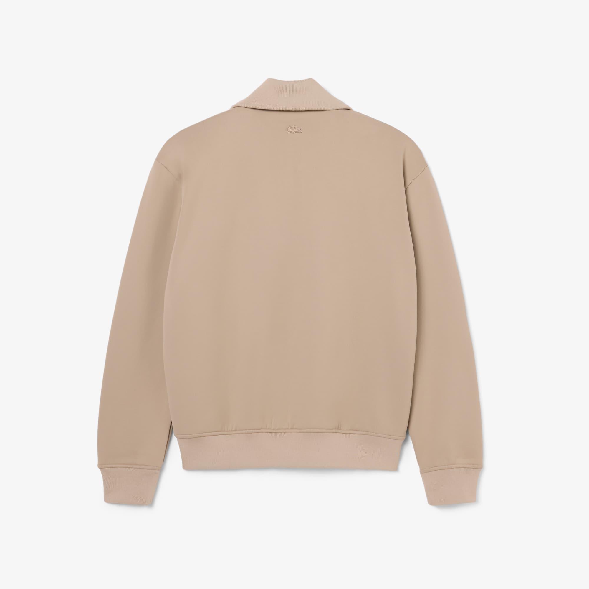 Runway High Neck Zipped Satin Sweatshirt - Sweaters & Sweatshirts
