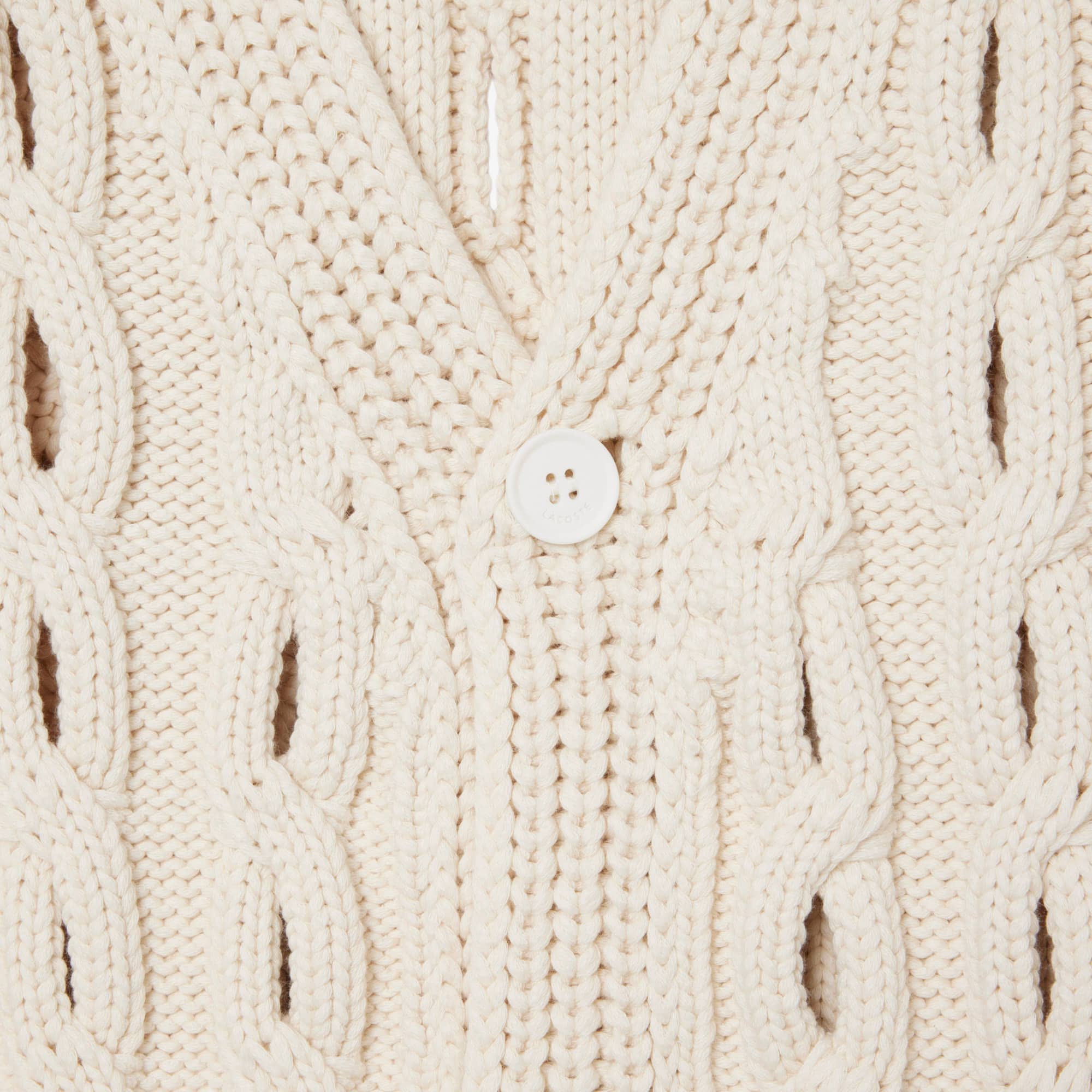 Runway Lacy Cable Knit Cardigan