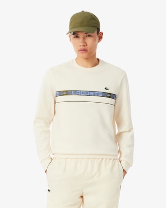Men's Branded Stripe Tennis Sweatshirt