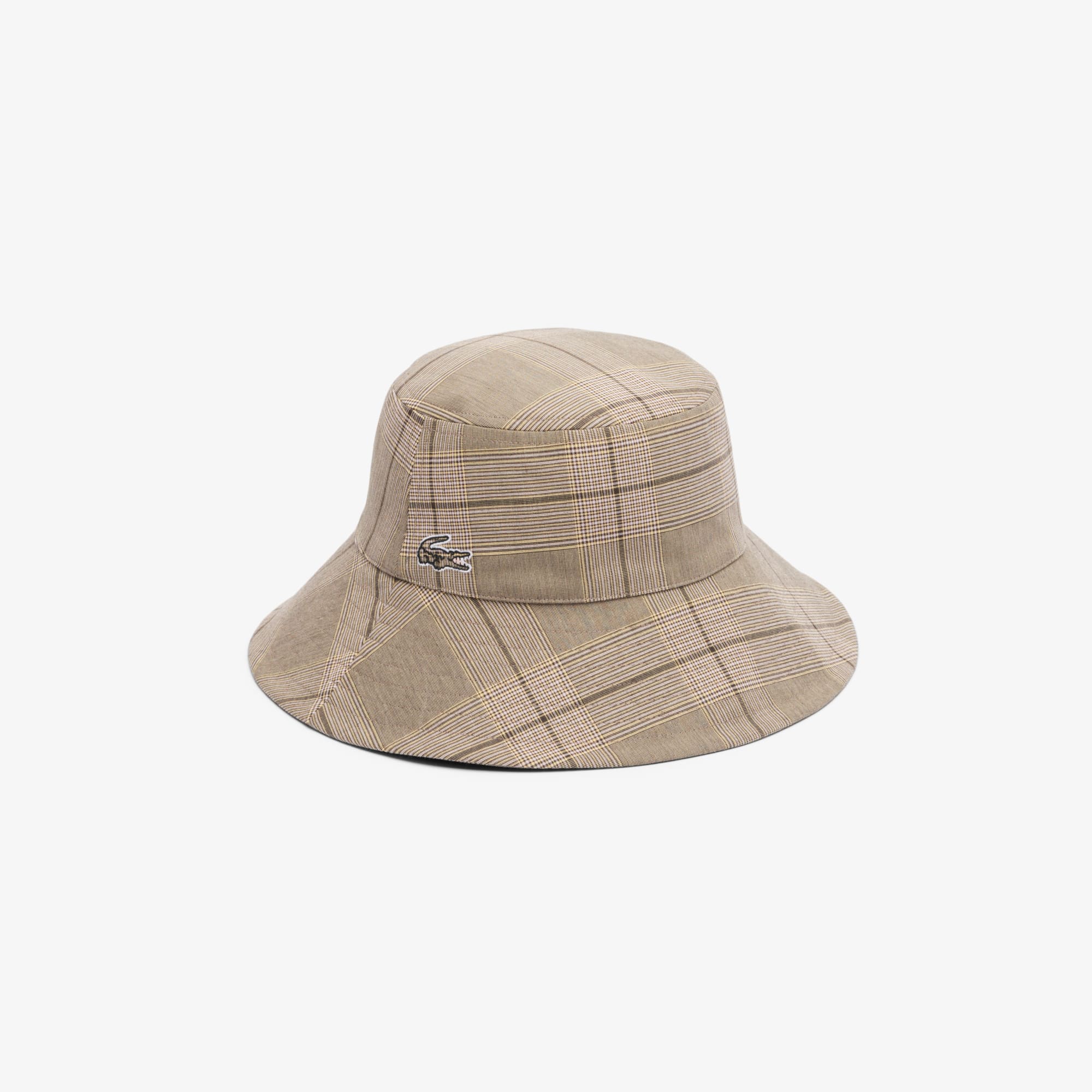 Lacoste Women's Plaid Cotton Poplin Bucket Hat