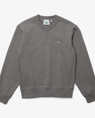 Unisex Crew Neck Organic Cotton Fleece Sweatshirt