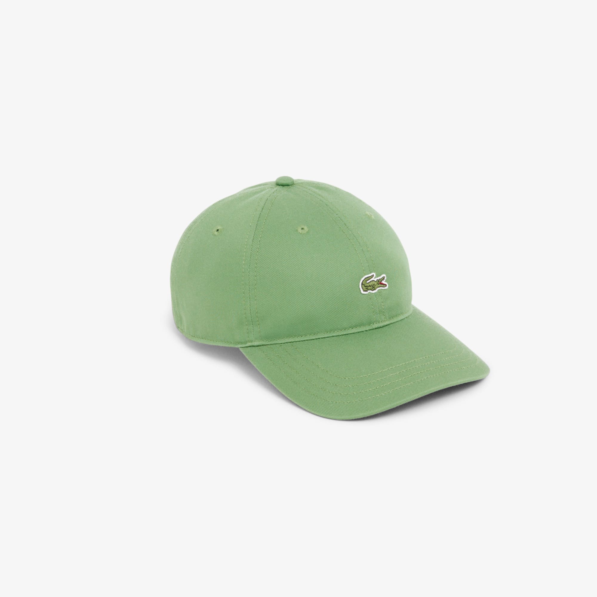 Lacoste Unisex Cotton Twill Cap - One Size In Green